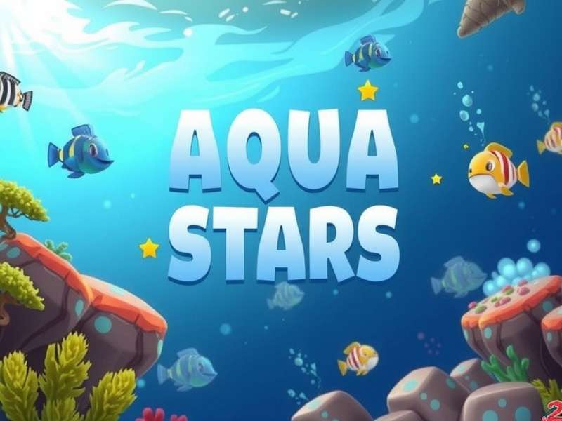 Sagar Aqua Stars game cover showing underwater adventure